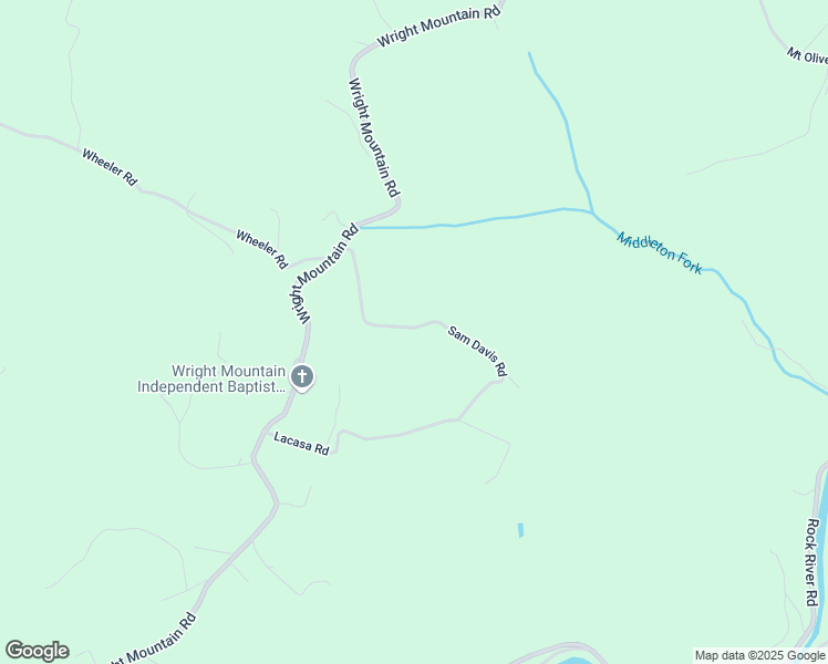 map of restaurants, bars, coffee shops, grocery stores, and more near 382 Sam Davis Road in Rock