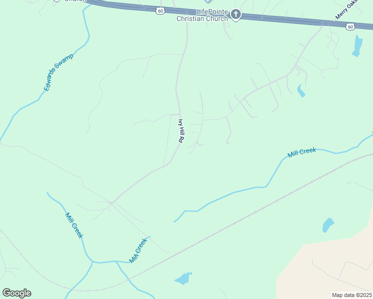 map of restaurants, bars, coffee shops, grocery stores, and more near 21 Hilltop Court in Toano