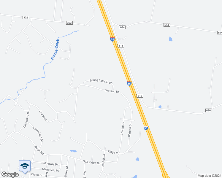 map of restaurants, bars, coffee shops, grocery stores, and more near 2274 Watson Drive in Jackson