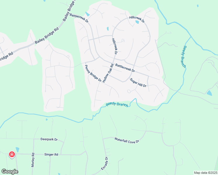 map of restaurants, bars, coffee shops, grocery stores, and more near 9100 Penny Bridge Place in Midlothian