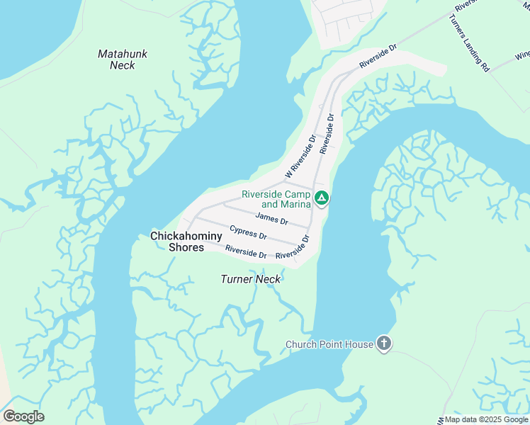 map of restaurants, bars, coffee shops, grocery stores, and more near 13908 James Drive in Lanexa