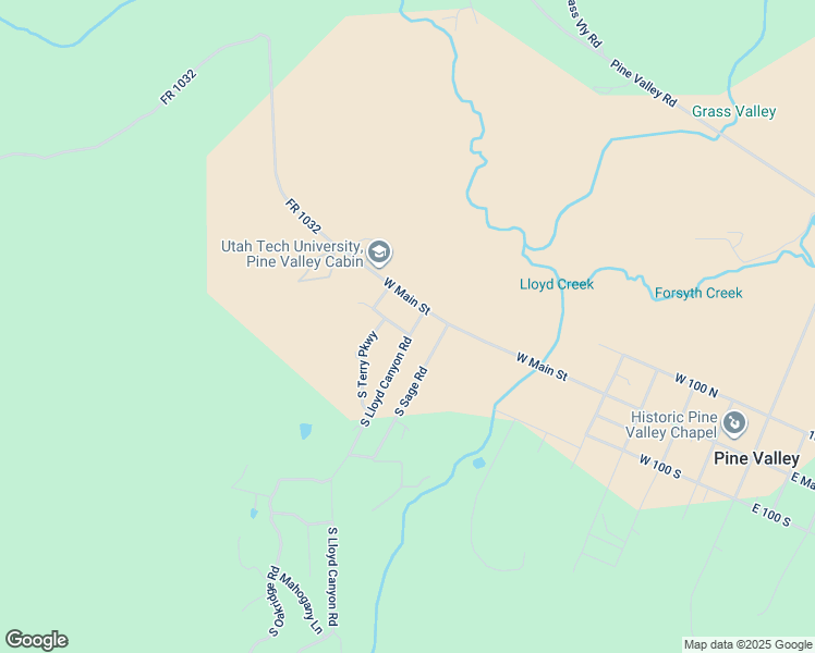 map of restaurants, bars, coffee shops, grocery stores, and more near in Pine Valley