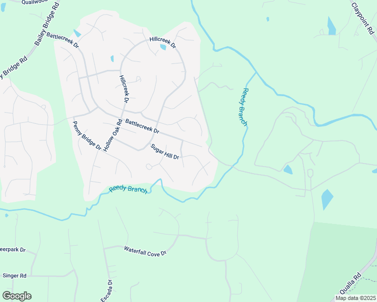 map of restaurants, bars, coffee shops, grocery stores, and more near 11948 Sugar Hill Drive in Midlothian
