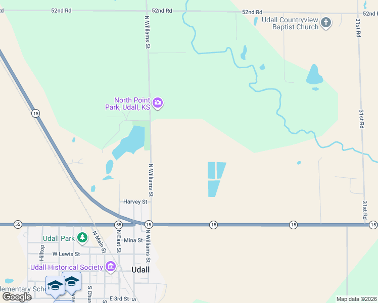 map of restaurants, bars, coffee shops, grocery stores, and more near in Udall