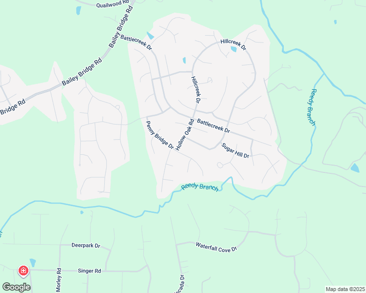 map of restaurants, bars, coffee shops, grocery stores, and more near 9007 Hollow Oak Road in Midlothian
