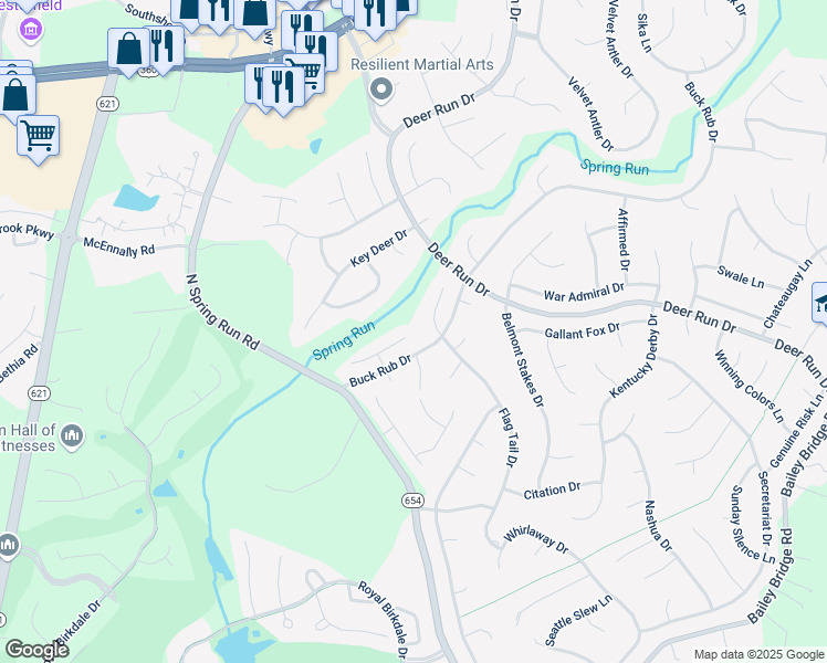map of restaurants, bars, coffee shops, grocery stores, and more near 14200 Spotted Coat Court in Midlothian