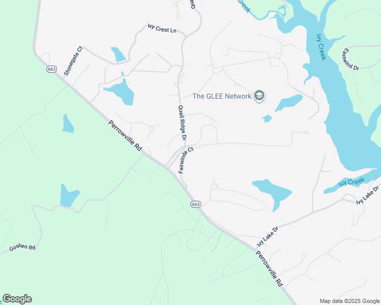 map of restaurants, bars, coffee shops, grocery stores, and more near 202 Fairwinds Court in Forest