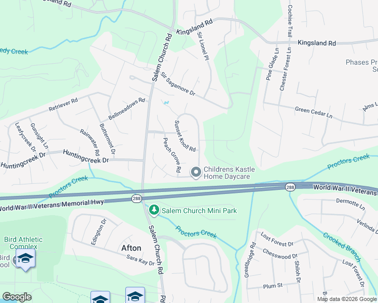 map of restaurants, bars, coffee shops, grocery stores, and more near 8736 Sunset Knoll Road in Richmond