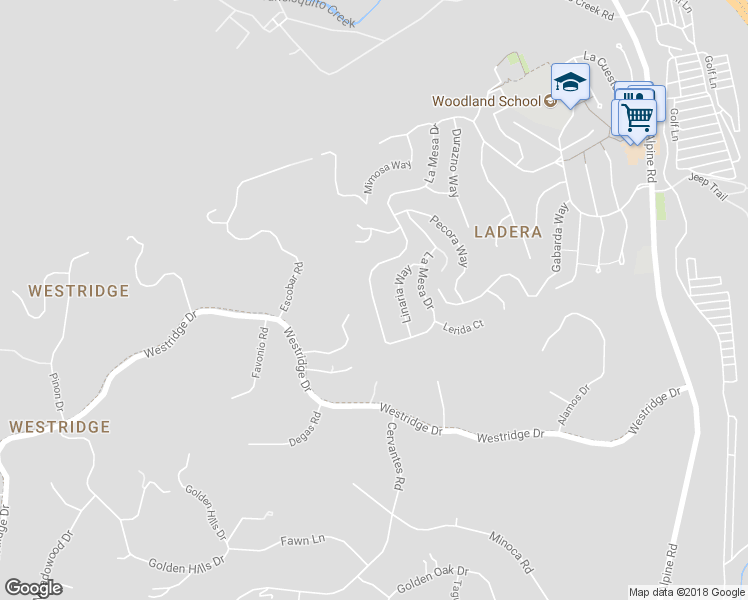 map of restaurants, bars, coffee shops, grocery stores, and more near 812 La Mesa Drive in Portola Valley