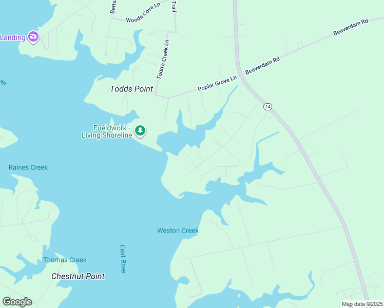 map of restaurants, bars, coffee shops, grocery stores, and more near 430 Weston Hall Road in Port Haywood