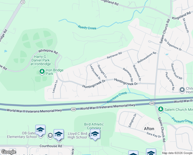 map of restaurants, bars, coffee shops, grocery stores, and more near 8807 Leafycreek Drive in Richmond