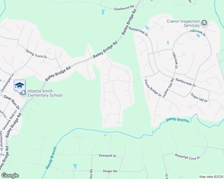 map of restaurants, bars, coffee shops, grocery stores, and more near 13018 Beech Hill Drive in Midlothian