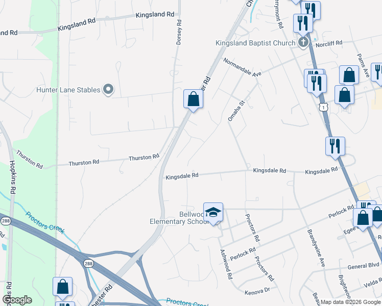 map of restaurants, bars, coffee shops, grocery stores, and more near 9331 Margo Court in Bellwood
