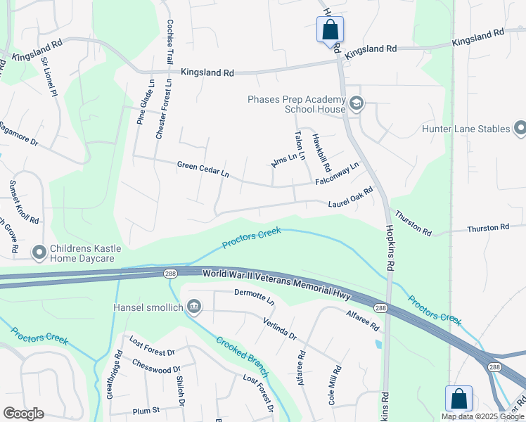 map of restaurants, bars, coffee shops, grocery stores, and more near 4235 Laurel Oak Road in Richmond