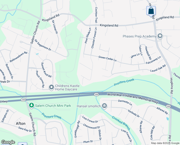 map of restaurants, bars, coffee shops, grocery stores, and more near 4501 Sourwood Lane in Richmond