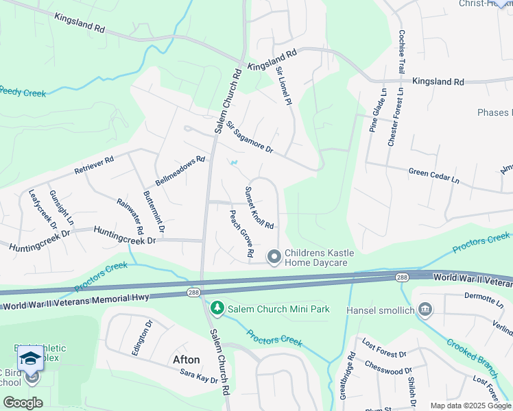 map of restaurants, bars, coffee shops, grocery stores, and more near 5207 Ashton Woods Drive in Richmond