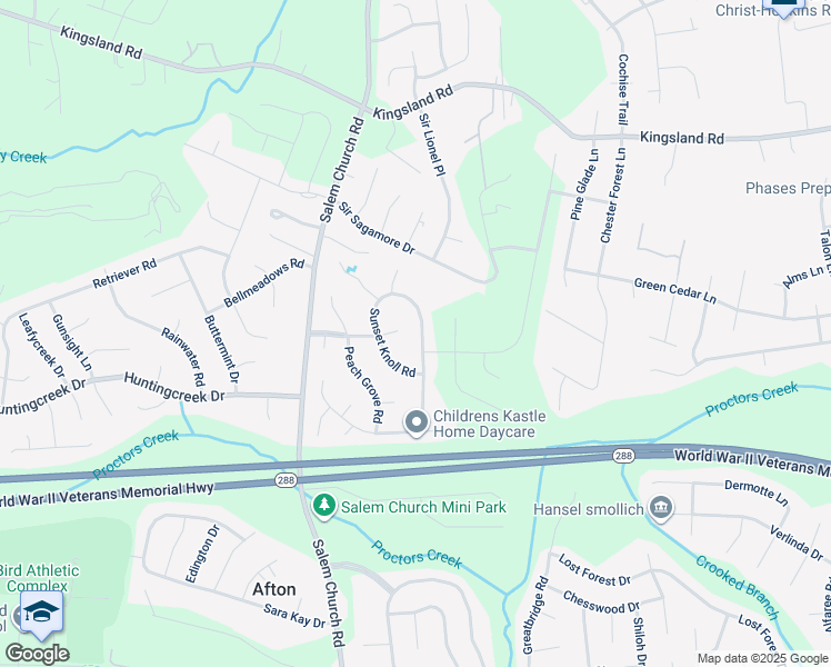 map of restaurants, bars, coffee shops, grocery stores, and more near 8650 Pleasant Ridge Road in Richmond