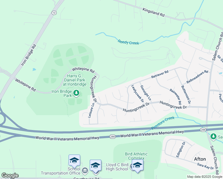 map of restaurants, bars, coffee shops, grocery stores, and more near 6242 Hunterstand Lane in Richmond