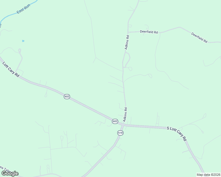 map of restaurants, bars, coffee shops, grocery stores, and more near 6715 Adkins Road in Providence Forge