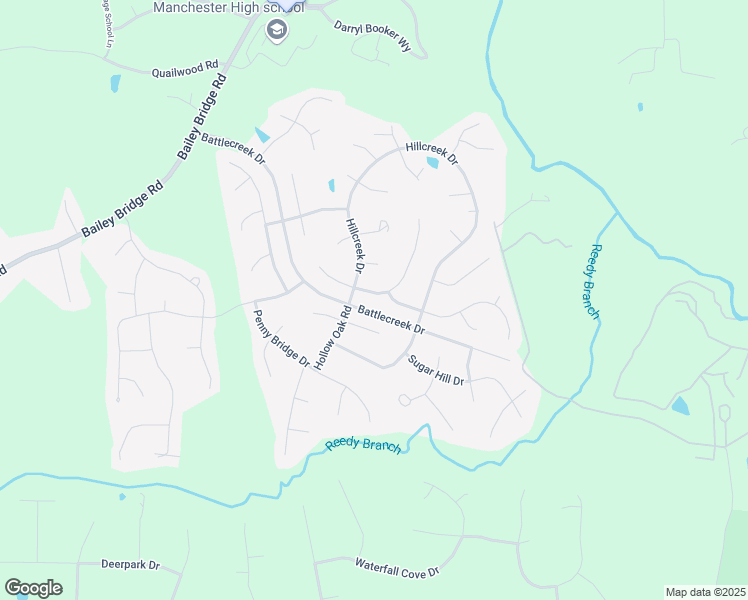 map of restaurants, bars, coffee shops, grocery stores, and more near 12207 Point Placid Drive in Midlothian