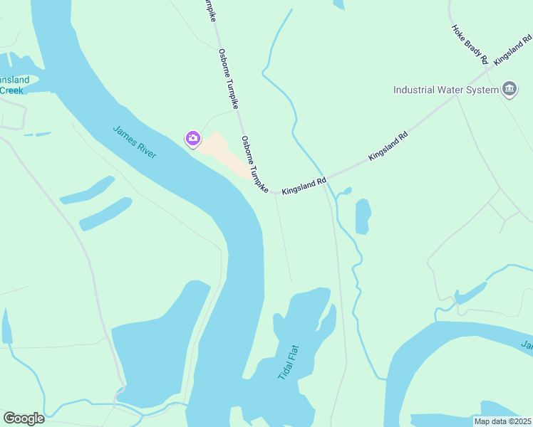 map of restaurants, bars, coffee shops, grocery stores, and more near 9740 Osborne Landing in Richmond