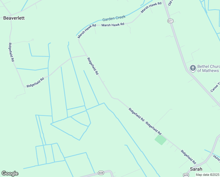 map of restaurants, bars, coffee shops, grocery stores, and more near 2721 Ridgefield Road in Mathews