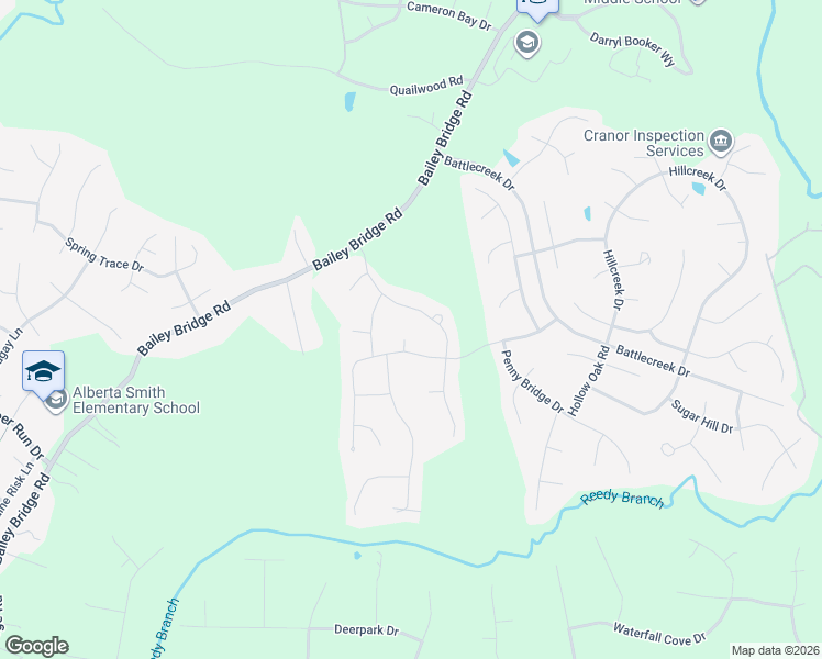 map of restaurants, bars, coffee shops, grocery stores, and more near 12901 Buffalo Springs Place in Midlothian