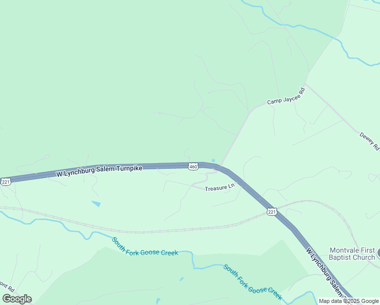 map of restaurants, bars, coffee shops, grocery stores, and more near 13055 West Lynchburg Salem Turnpike in Montvale