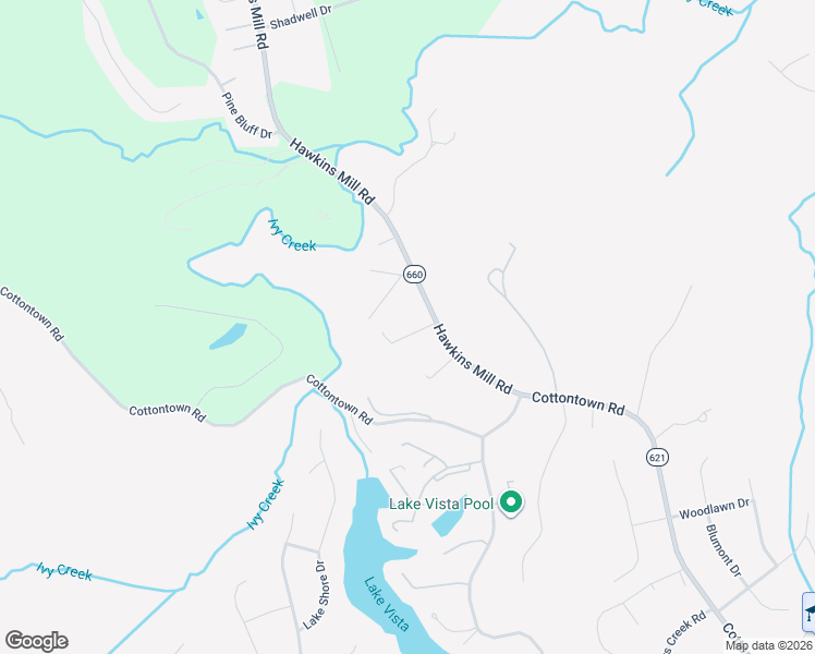 map of restaurants, bars, coffee shops, grocery stores, and more near 103 Ridgeview Drive in Lynchburg