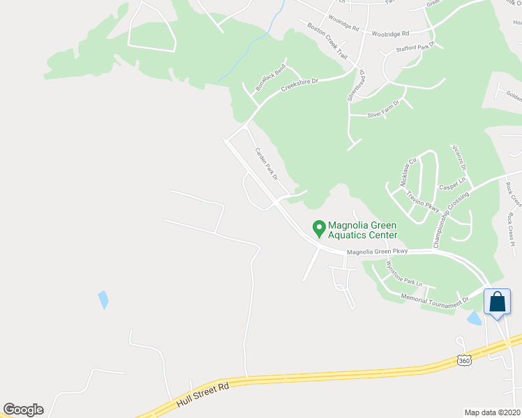 map of restaurants, bars, coffee shops, grocery stores, and more near 7133 Desert Candle Drive in Moseley