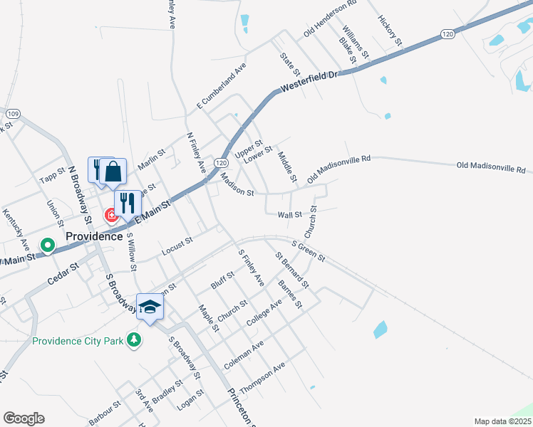 map of restaurants, bars, coffee shops, grocery stores, and more near 800 Wall Street in Providence