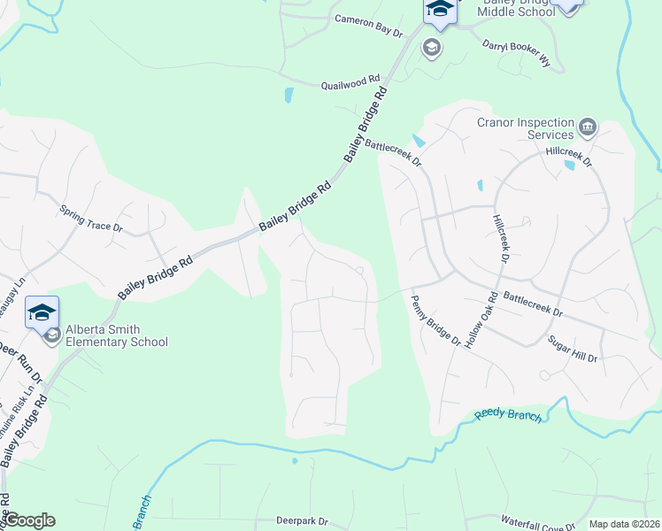 map of restaurants, bars, coffee shops, grocery stores, and more near 12901 Buffalo Springs Place in Midlothian