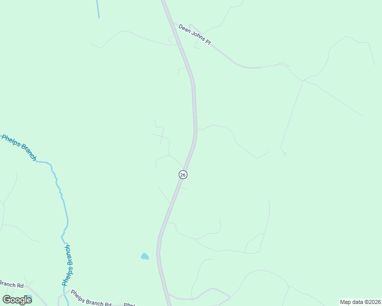 map of restaurants, bars, coffee shops, grocery stores, and more near Highway 26 in Appomattox