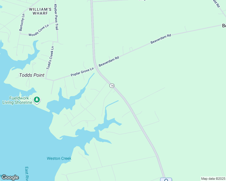 map of restaurants, bars, coffee shops, grocery stores, and more near 2750 New Point Comfort Highway in Port Haywood