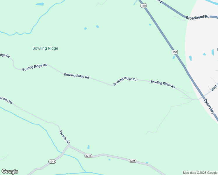 map of restaurants, bars, coffee shops, grocery stores, and more near 1487 Bowling Ridge Road in Brodhead