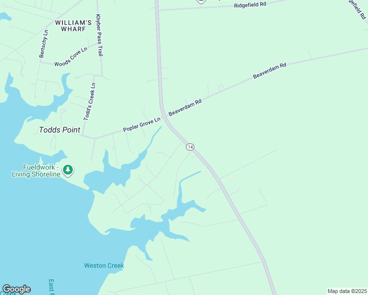 map of restaurants, bars, coffee shops, grocery stores, and more near 27 Weston Hall Road in Port Haywood
