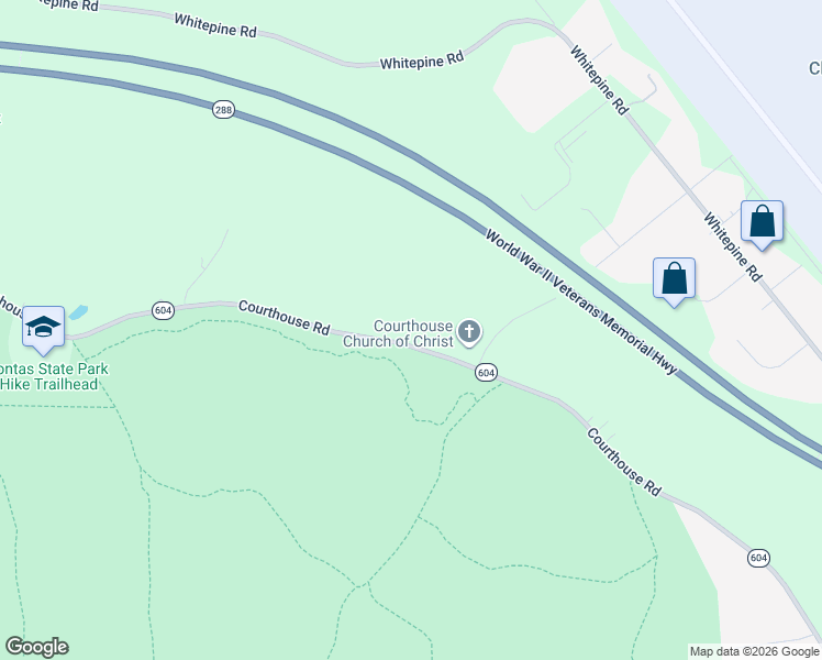 map of restaurants, bars, coffee shops, grocery stores, and more near 7800 Courthouse Road in Chesterfield