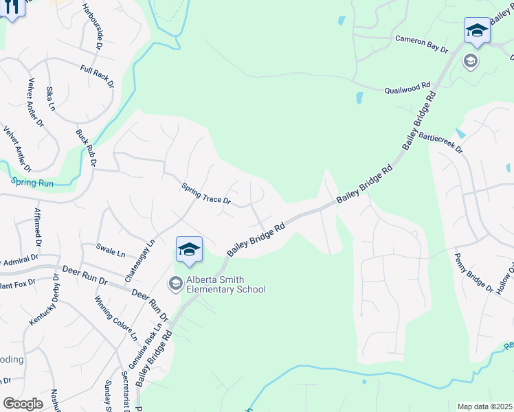 map of restaurants, bars, coffee shops, grocery stores, and more near 13039 Holly View Terrace in Midlothian