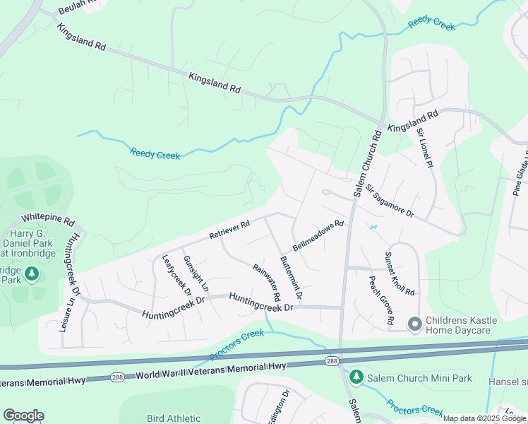 map of restaurants, bars, coffee shops, grocery stores, and more near 5542 Retriever Road in Richmond