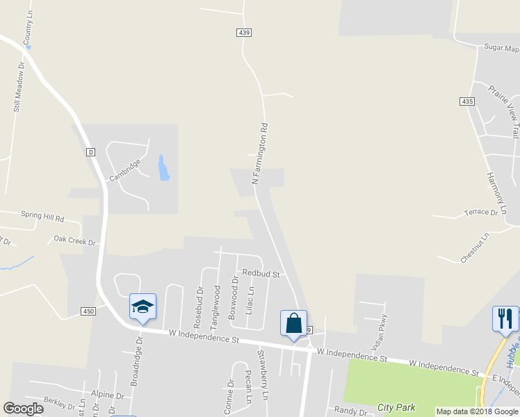 map of restaurants, bars, coffee shops, grocery stores, and more near 1465 North Farmington Road in Jackson
