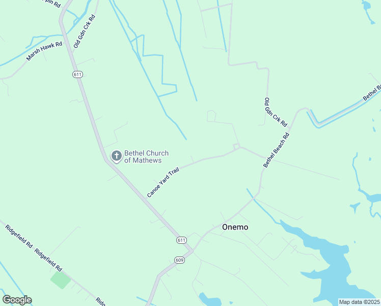 map of restaurants, bars, coffee shops, grocery stores, and more near 291 Canoe Yard Trail in Onemo