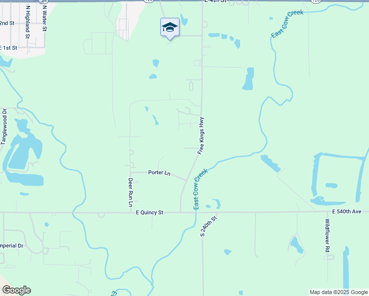 map of restaurants, bars, coffee shops, grocery stores, and more near Porter Lane in Pittsburg