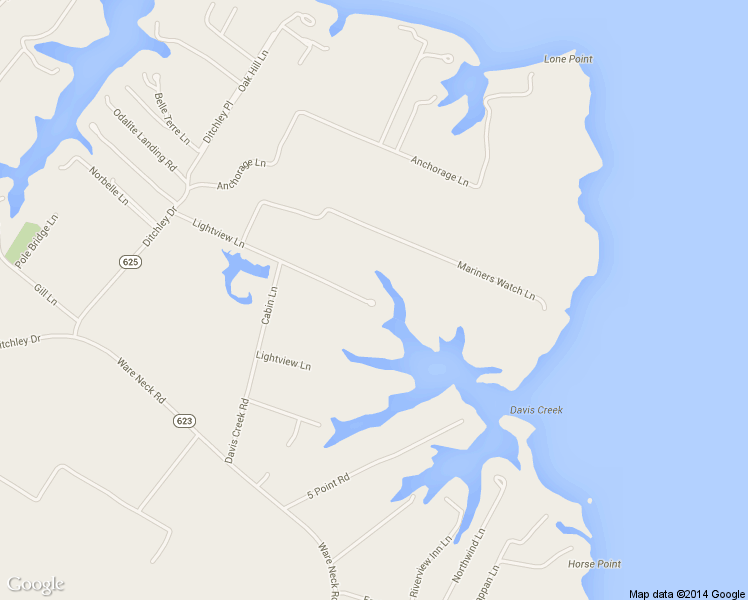 map of restaurants, bars, coffee shops, grocery stores, and more near 9574 Lightview Ln in Gloucester