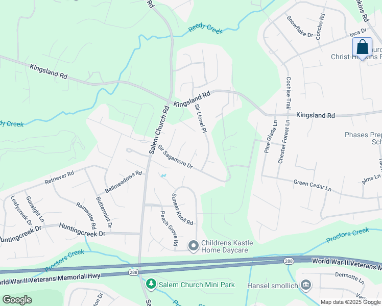 map of restaurants, bars, coffee shops, grocery stores, and more near 8412 Sir Dinnadan Court in Richmond