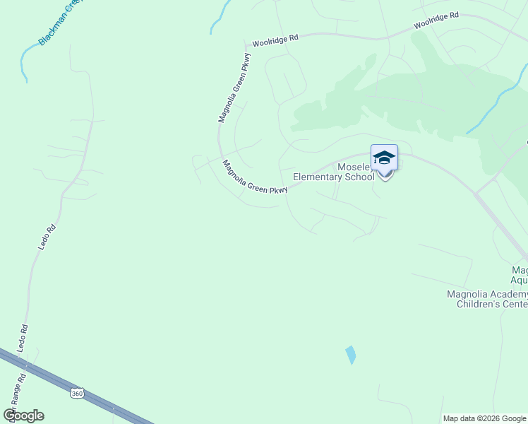 map of restaurants, bars, coffee shops, grocery stores, and more near 19000 Hull Street Road in Moseley