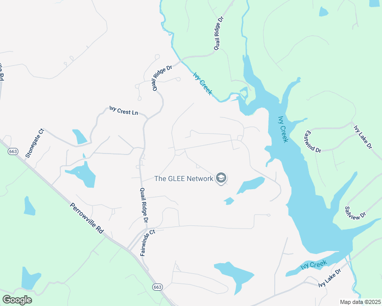 map of restaurants, bars, coffee shops, grocery stores, and more near 100 Lake Ridge Drive in Forest