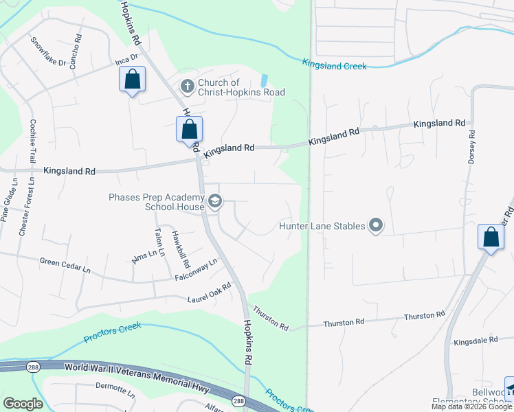 map of restaurants, bars, coffee shops, grocery stores, and more near 8607 Proctors Bluff Lane in Richmond