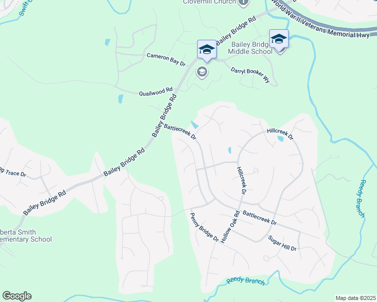 map of restaurants, bars, coffee shops, grocery stores, and more near 12531 Buffalo Nickel Drive in Midlothian