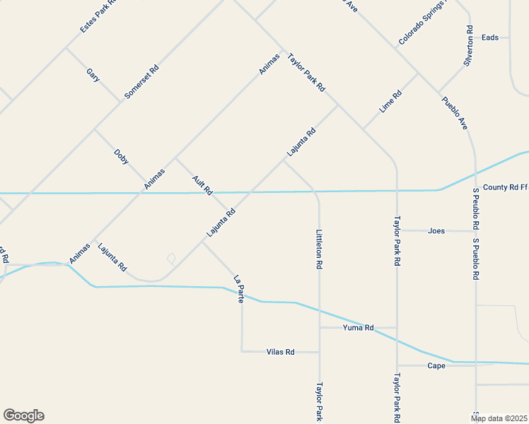map of restaurants, bars, coffee shops, grocery stores, and more near 7673 Lajunta Road in Blanca