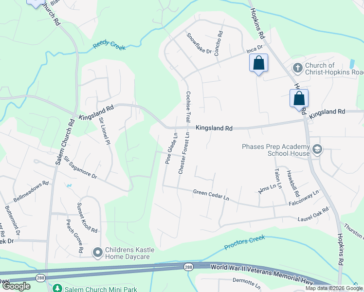map of restaurants, bars, coffee shops, grocery stores, and more near 8530 Chester Forest Lane in Richmond